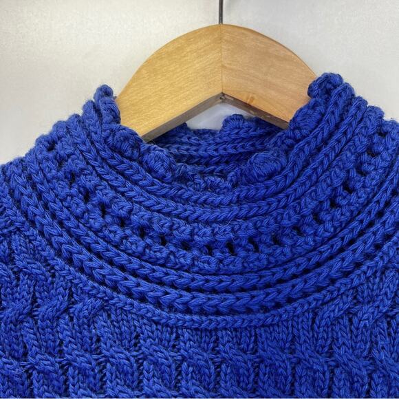 DREYDEN Dyer Merino Wool Knit sweater cobalt blue - M - Picture 6 of 10